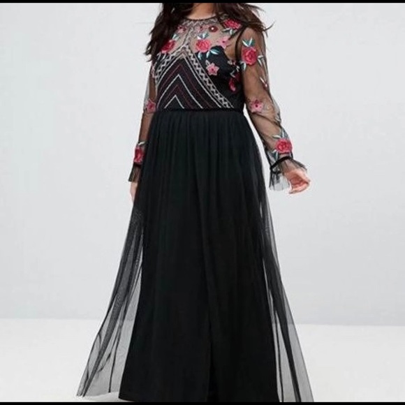 Frock and Frill Plus Embroidered Maxi Dress - Picture 1 of 1